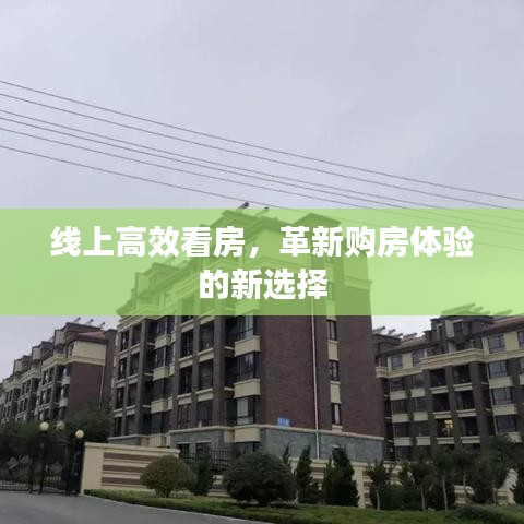 线上高效看房，革新购房体验的新选择