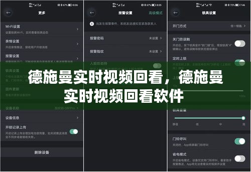 德施曼实时视频回看,德施曼实时视频回看软件