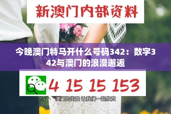 今晚澳门特马开什么号码342:数字342与澳门的浪漫邂逅