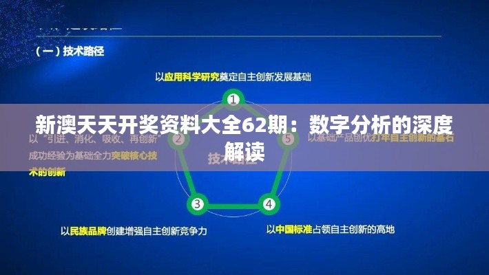 新澳天天开奖资料大全62期：数字分析的深度解读