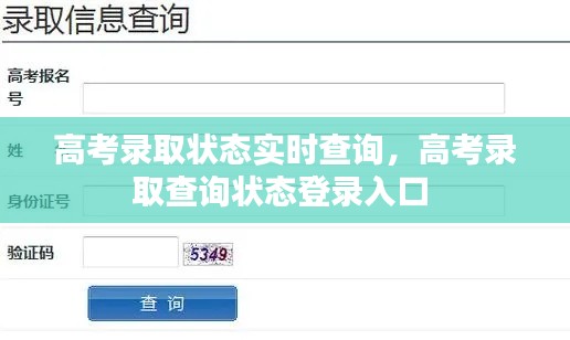 高考录取状态实时查询，高考录取查询状态登录入口 