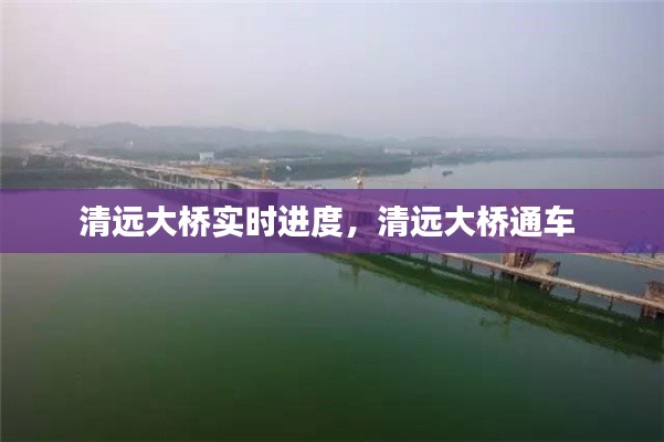 清远大桥实时进度，清远大桥通车 