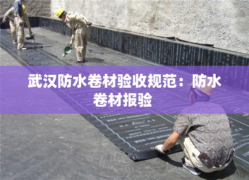 武汉防水卷材验收规范:防水卷材报验