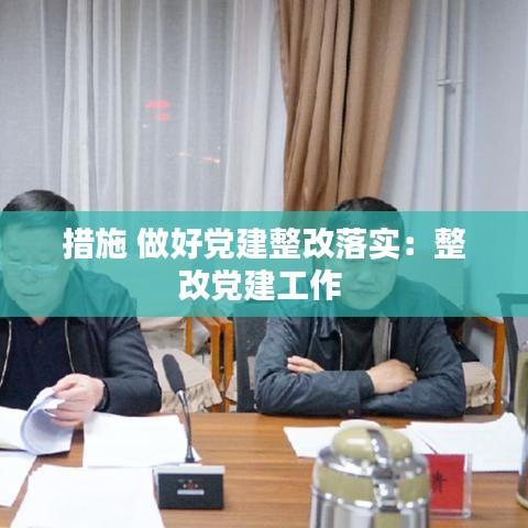 措施 做好党建整改落实:整改党建工作