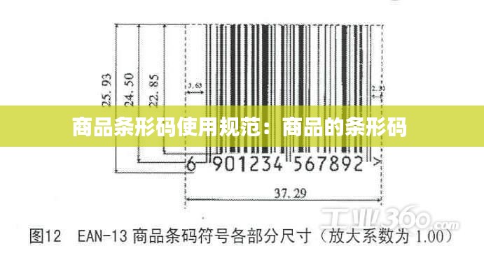 商品条形码使用规范:商品的条形码