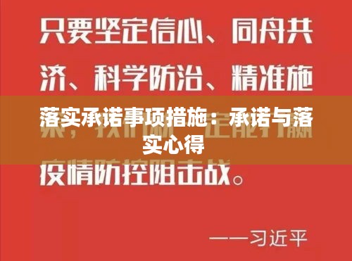 落实承诺事项措施:承诺与落实心得