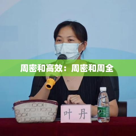 周密和高效:周密和周全