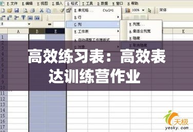 高效练习表：高效表达训练营作业 