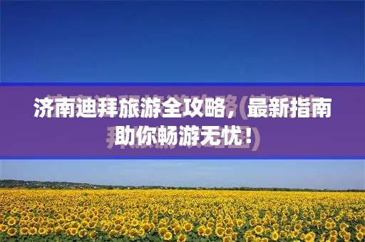 济南迪拜旅游全攻略,最新指南助你畅游无忧!
