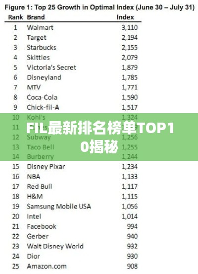 FIL最新排名榜单TOP10揭秘