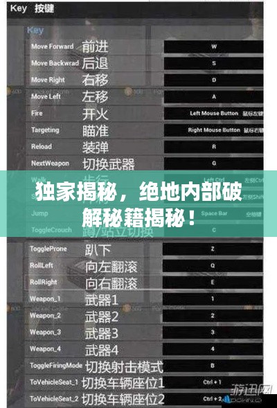 独家揭秘,绝地内部破解秘籍揭秘!