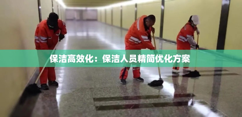 保洁高效化:保洁人员精简优化方案