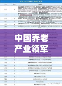 中国养老产业领军企业揭秘,养老管理公司前十名排名榜单!