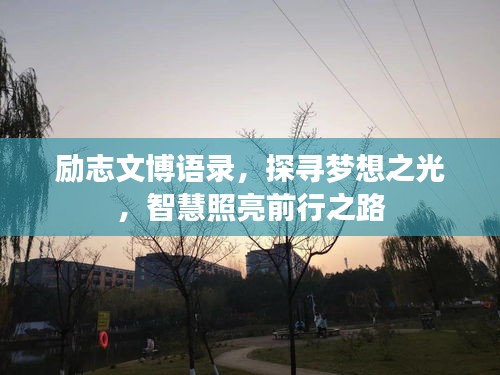 励志文博语录,探寻梦想之光,智慧照亮前行之路