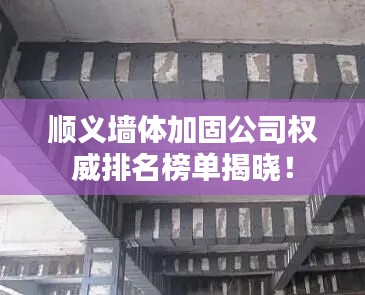 顺义墙体加固公司权威排名榜单揭晓！