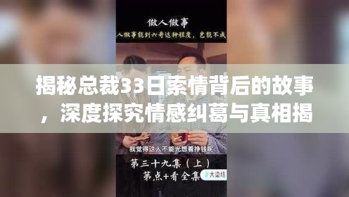 揭秘总裁33日索情背后的故事,深度探究情感纠葛与真相揭秘