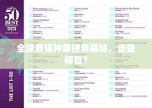 全球最强种族榜单揭秘,谁登榜首?