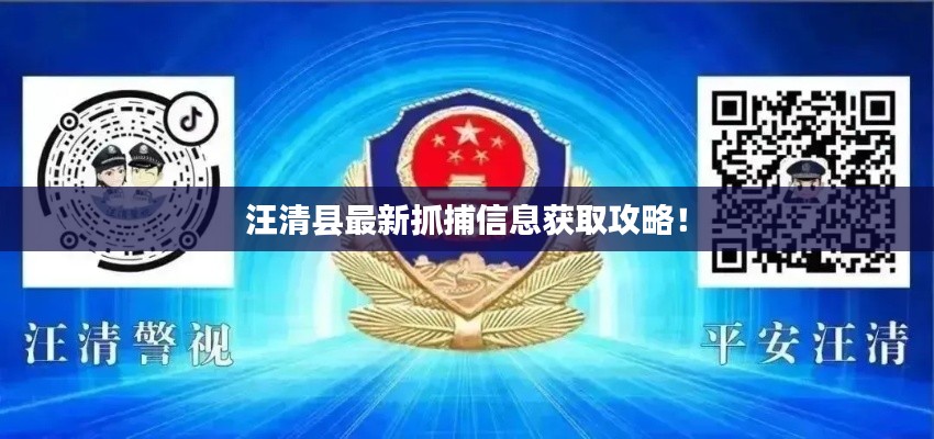 汪清县最新抓捕信息获取攻略！