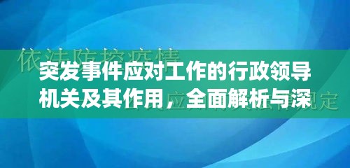 突发事件应对工作的行政领导机关及其作用,全面解析与深度解读