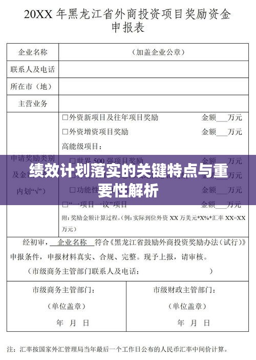 绩效计划落实的关键特点与重要性解析