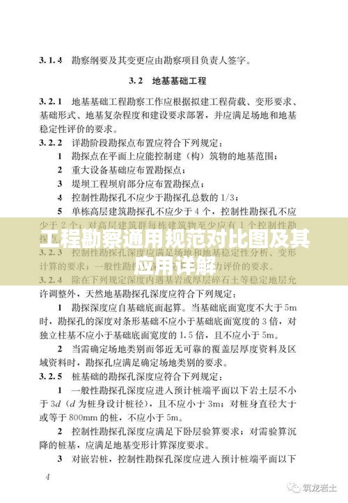工程勘察通用规范对比图及其应用详解